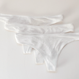 Organic Linen Thong: 3-Pack