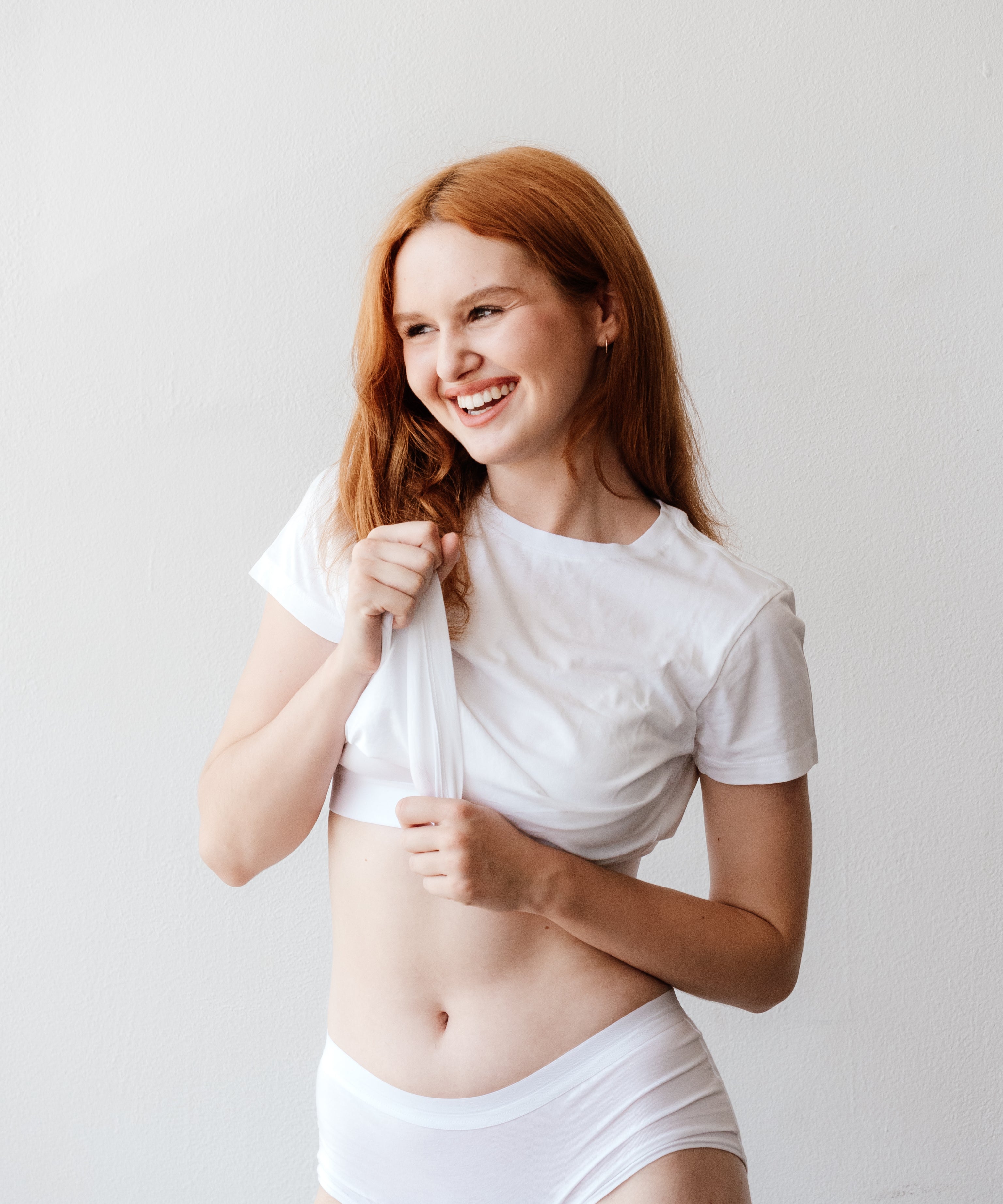 Organic Linen Cropped T-Shirt